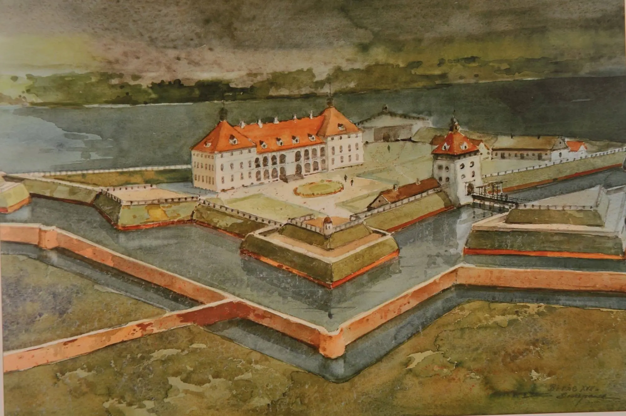 Збаразький замок — художня реконструкція — Західна Україна