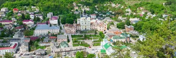 Кременець з висоти, панорама Кременець з висоти, панорама — Кременець