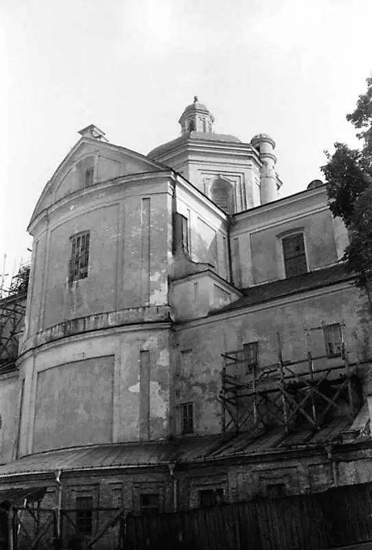 Собор колегіуму збоку на старому фото Собор колегіуму збоку на старому фото — Кременець
