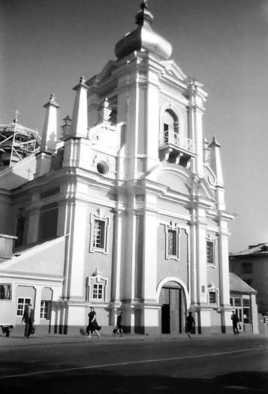 Фасад собору на старому фото Фасад собору на старому фото — Кременець