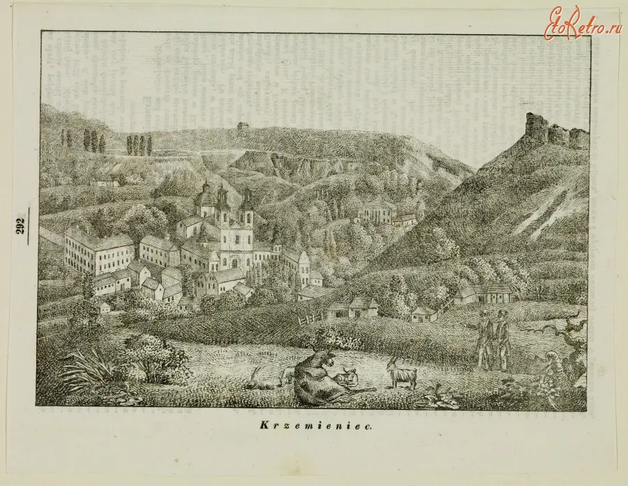 «Krzemieniec» — старовинна гравюра «Krzemieniec» — старовинна гравюра — Кременець