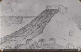 Гора Бона, рисунок Ю. Словацького Гора Бона, рисунок Ю. Словацького — Кременець