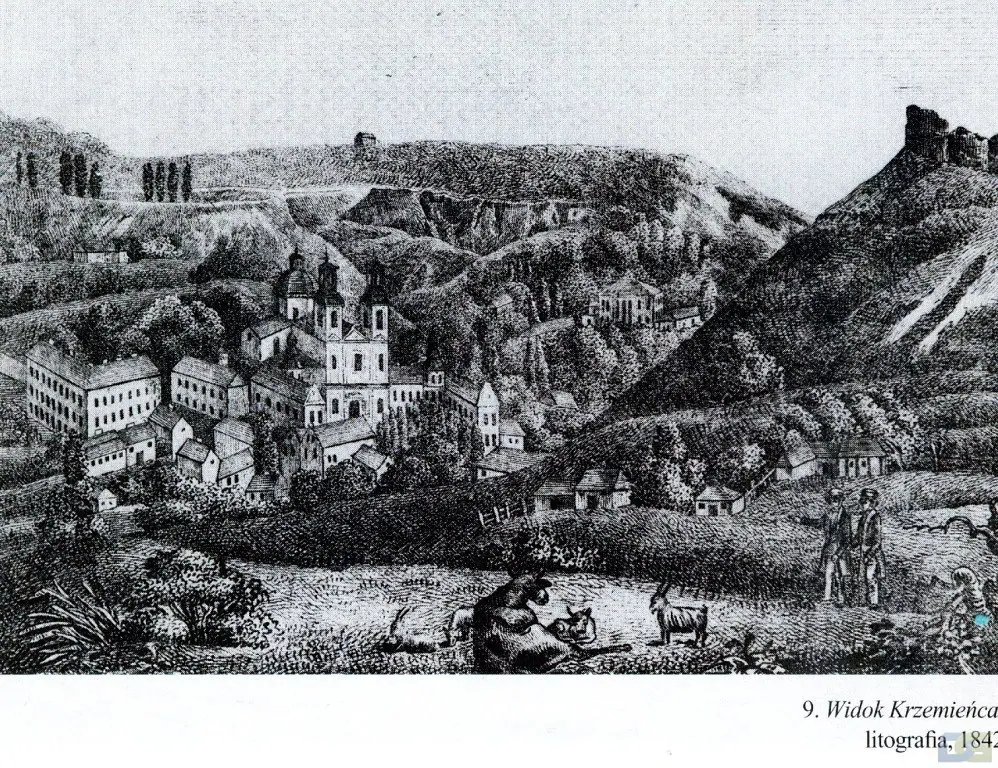 «Widok Krzemieńca» — вигляд Кременця, літографія «Widok Krzemieńca» — вигляд Кременця, літографія — Кременець
