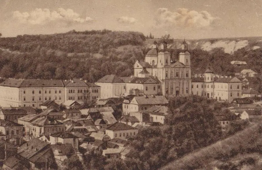 Колегіум і місто, тонована листівка — Кременець