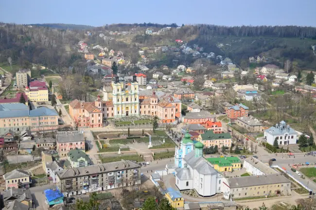 Центр Кременця з висоти — Кременець