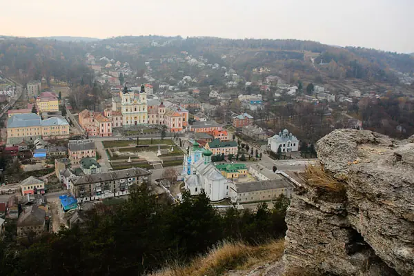 Панорама Кременця зі скелі — Кременець