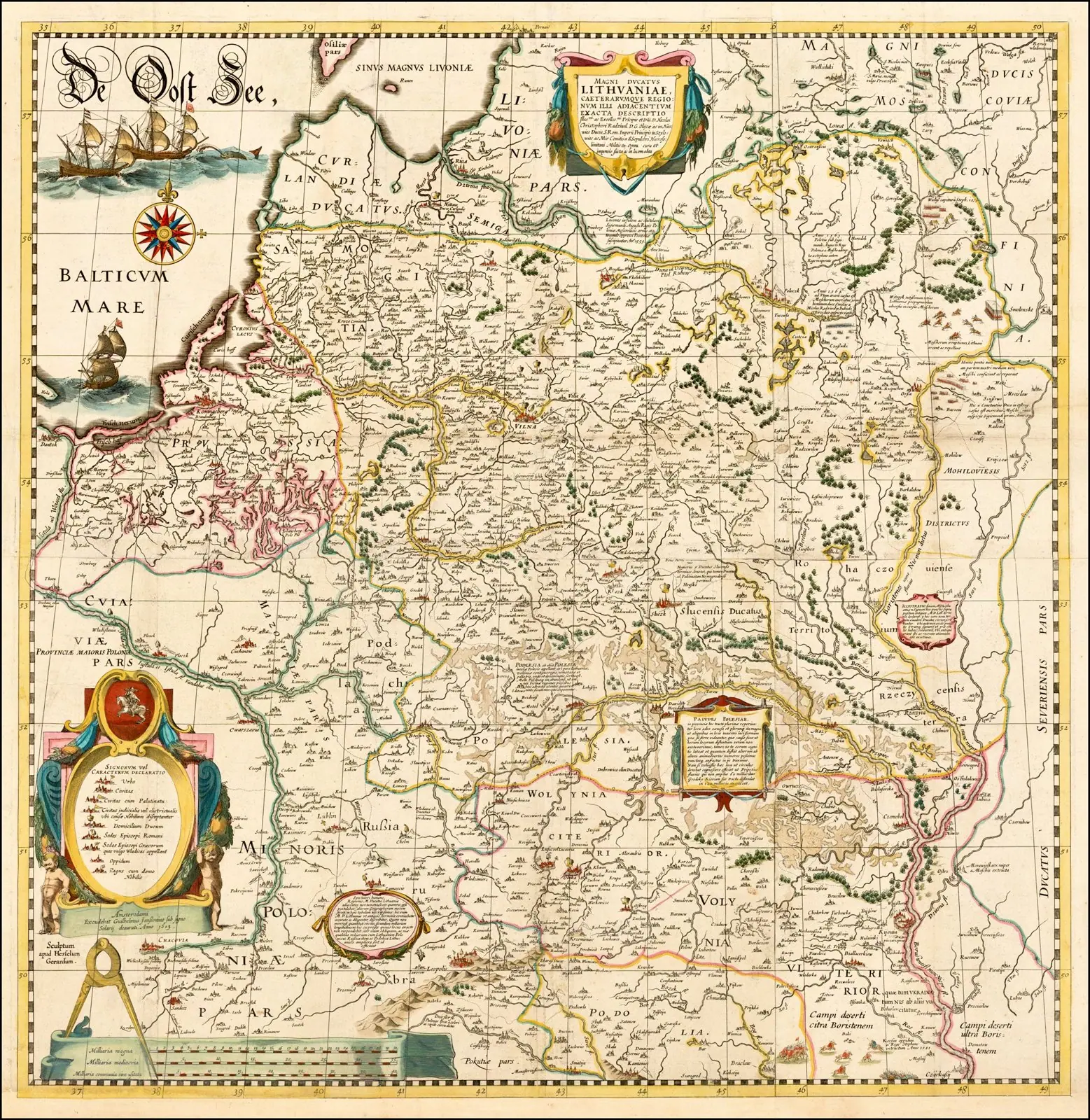 Карта Великого князівства Литовського, Г. Блау, 1635 Карта Великого князівства Литовського, Г. Блау, 1635 — Кременець
